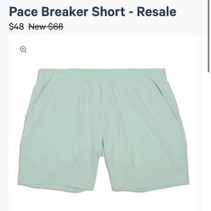 lululemon Pace Breaker Lined Short